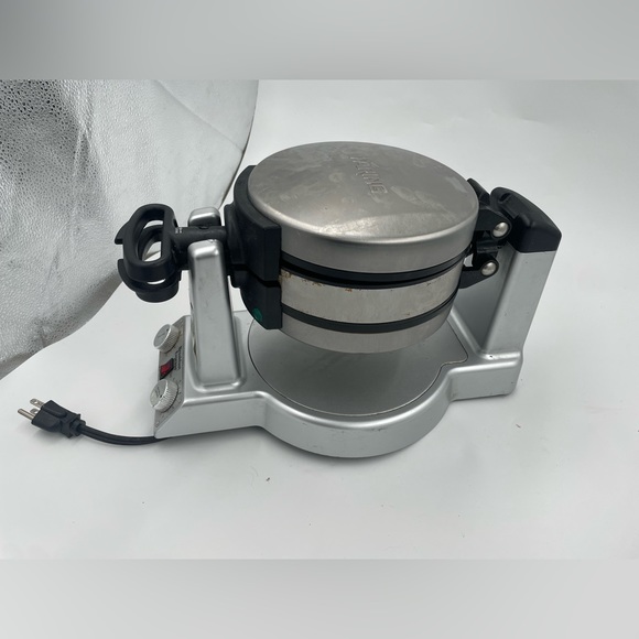 Waring Pro Breakfast Express WMR300 Rotating Belgian Waffle Omelet Stainless - Picture 2 of 9